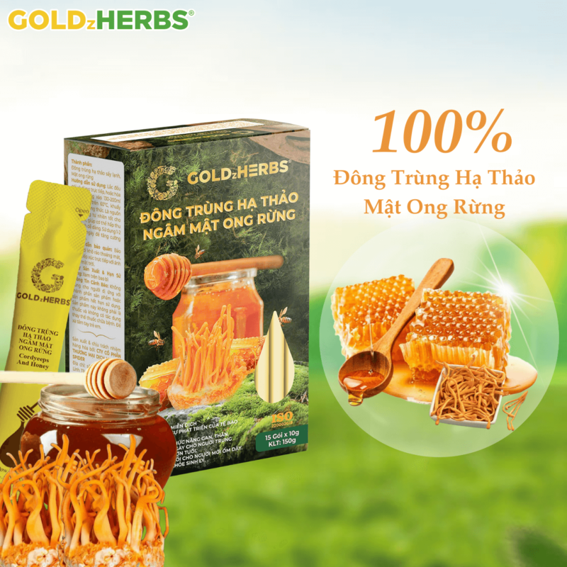 Đông trùng hạ thảo ngâm mật ong - Hộp 2