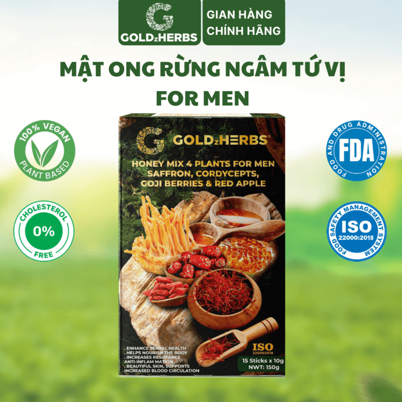 Mật ong rừng ngâm tứ vị for men - Hộp 1