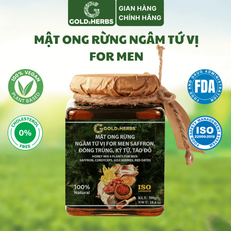 Mật ong rừng ngâm tứ vị for men - Hộp 1