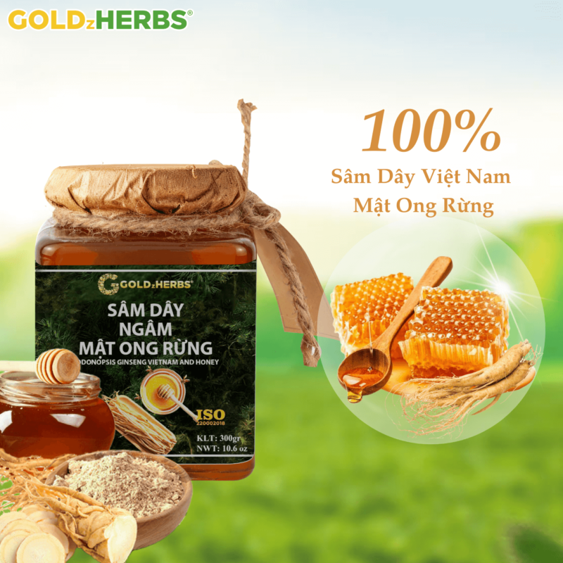 Saffron, nano curcumin ngâm mật ong rừng